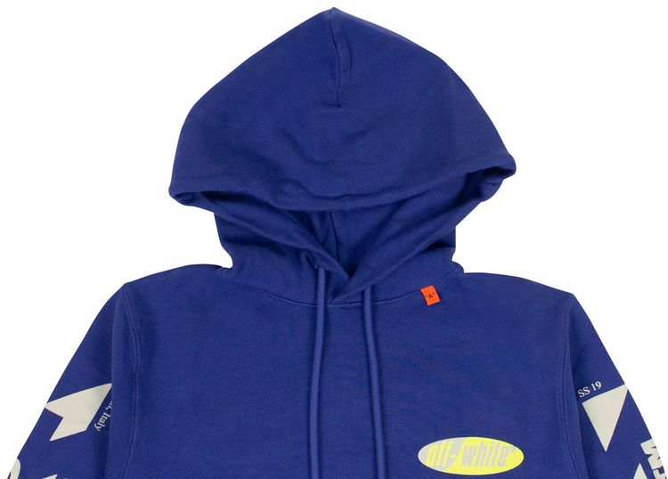 Off White Arrow Hoodie BlueGreen