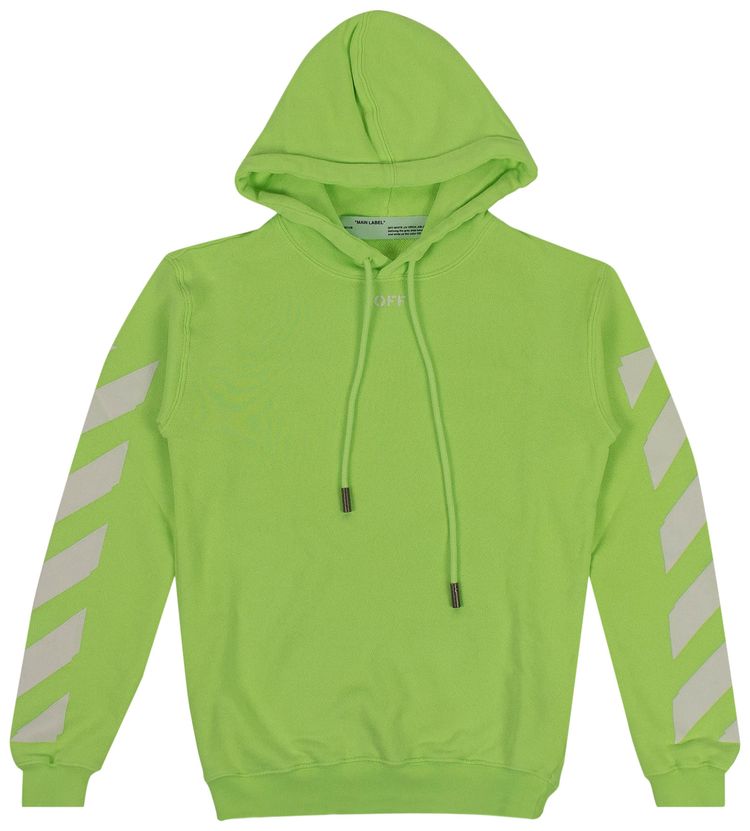 Buy OffWhite Diagonal Stripe Hoodie 'Green' OWBB032S19D970836262 GOAT