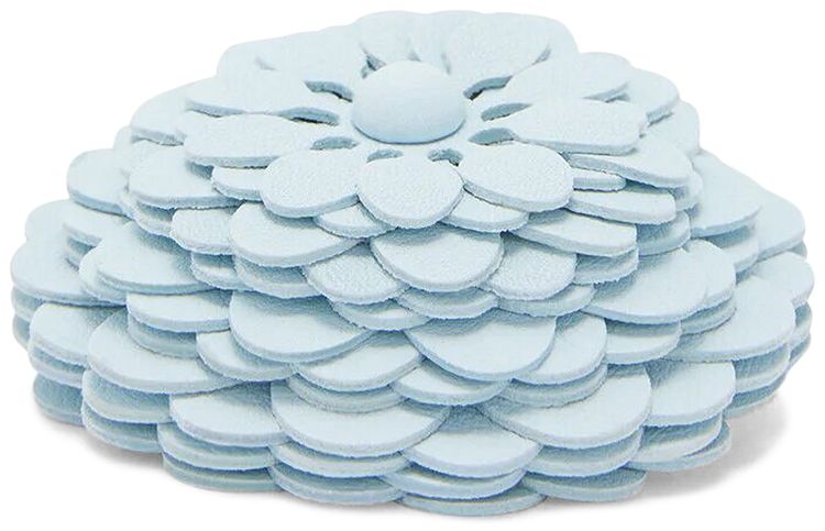 Loewe Stud Flower Clutch Crystal Blue