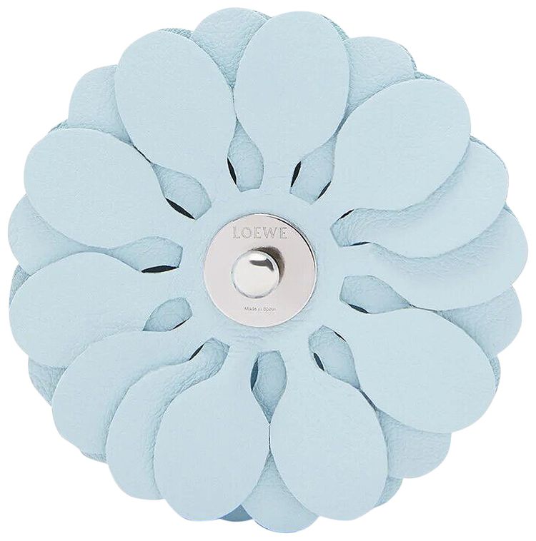 Loewe Stud Flower Clutch Crystal Blue
