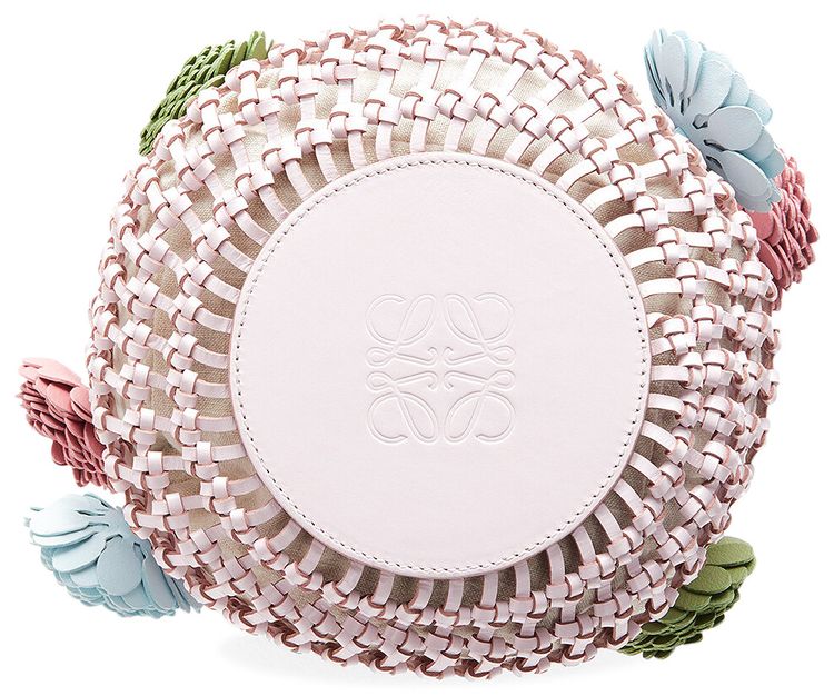 Loewe Bucket Mesh Flower Bag Icy Pink