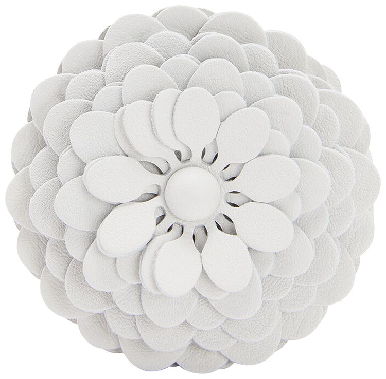 Loewe Stud Flower Clutch Soft White