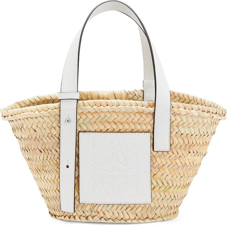 Buy Loewe Small Basket Bag 'Natural/White' - A223S93X04 2163 | GOAT