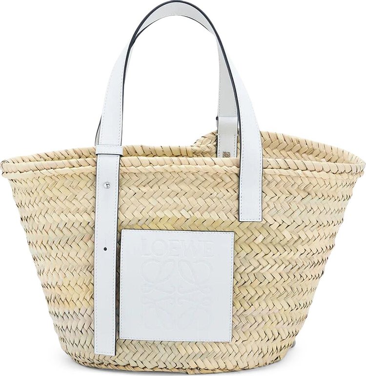 Loewe Large Basket Bag 'Natural/White'