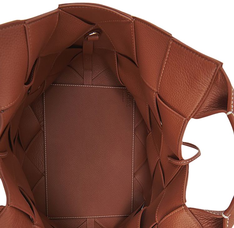 Loewe Woven Basket Bag Tan