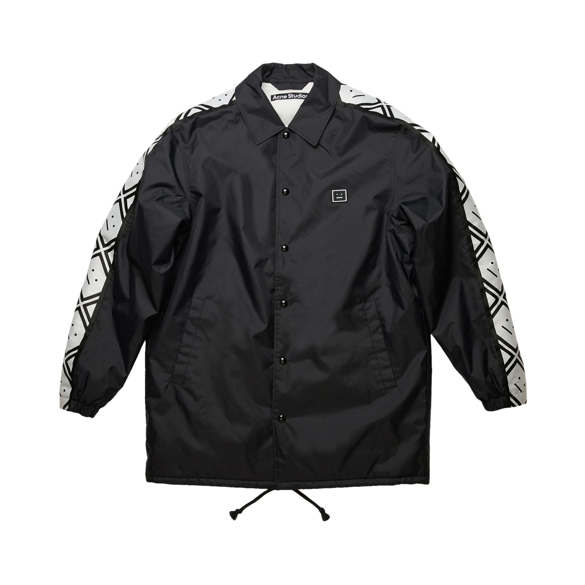 Buy Acne Studios Face Motif Coach Jacket Black C90032 GOAT BLAC GOAT