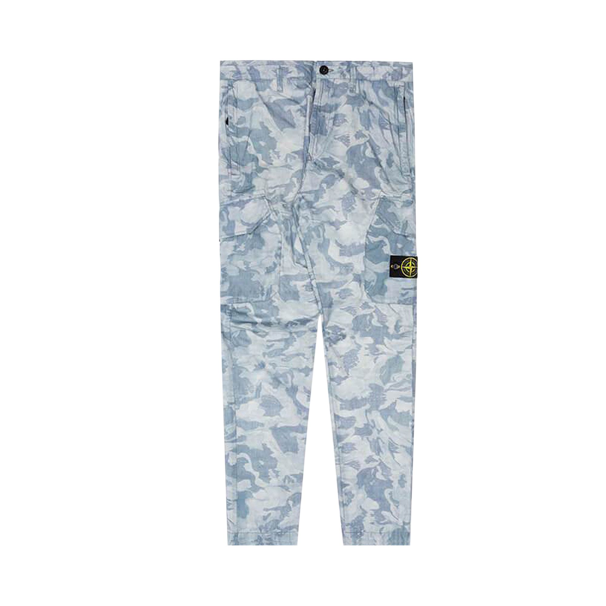 Buy Stone Island Big Loom Camo Cargo Pants 'Sky Blue' - 7215323ED
