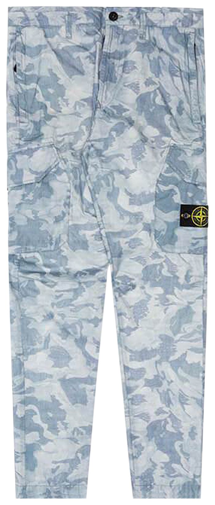 Stone Island Big Loom Camo Cargo Pants Sky Blue