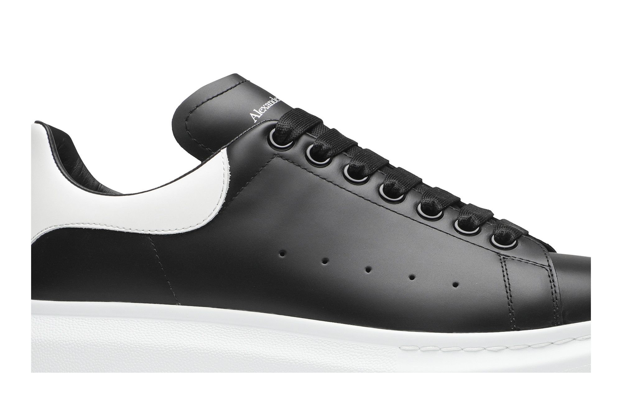 Size 4.5 Alexander McQueen Wmns Oversized Sneaker Black White