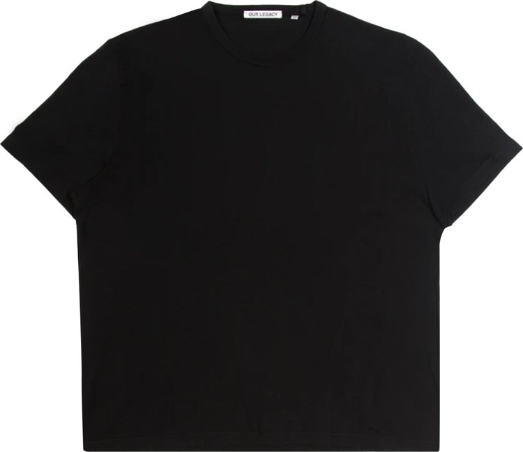 Our Legacy New Box T-Shirt 'Black Clean Jersey'