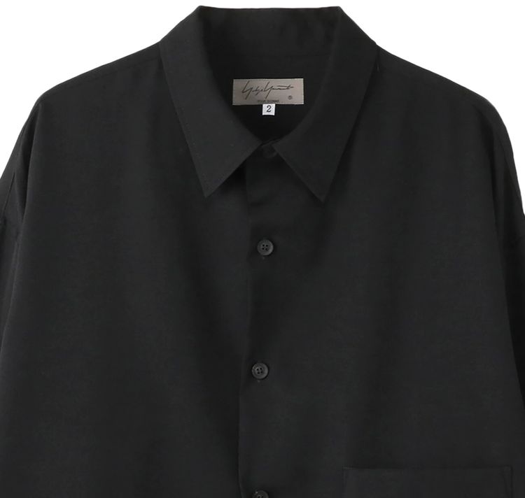 Yohji Yamamoto M FB Difference Blouse Black