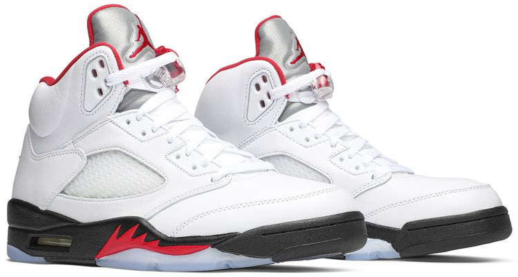 Air Jordan 5 Retro White Fire Red 2020