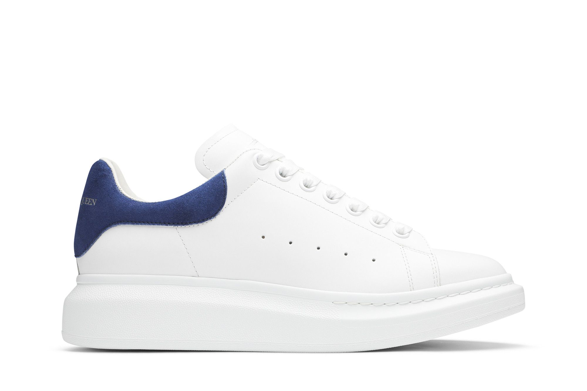 Blue and white alexander mcqueen sneakers discount
