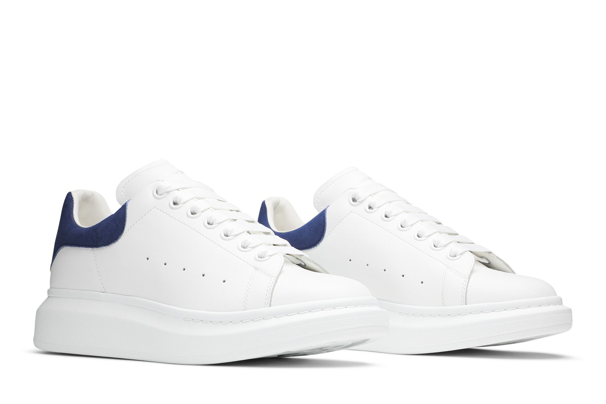 Buy Alexander McQueen Oversized Sneaker White Paris Blue 553680 WHGP7 9086 GOAT