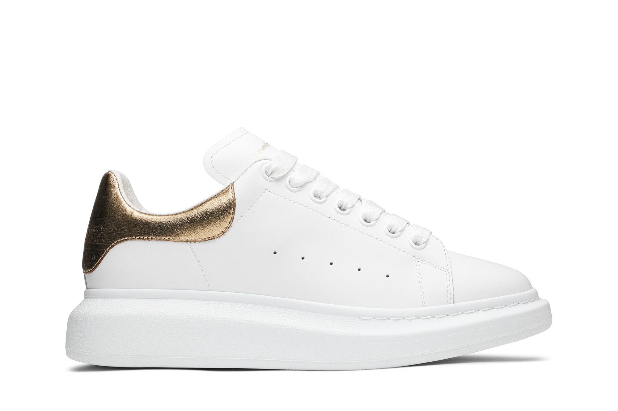 Alexander McQueen Oversized Sneaker White Gold