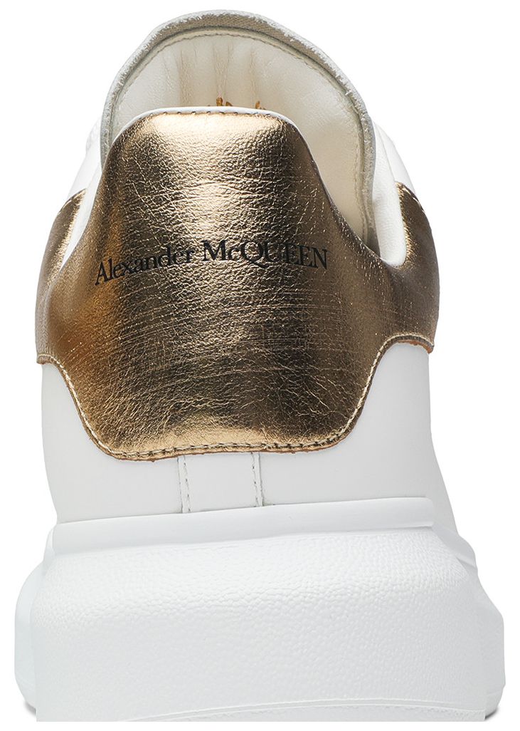 Alexander McQueen Oversized Sneaker White Gold