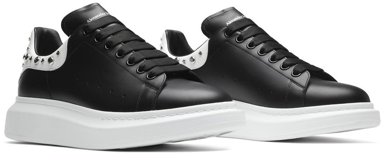 Alexander McQueen Studded Oversized Sneaker White Black