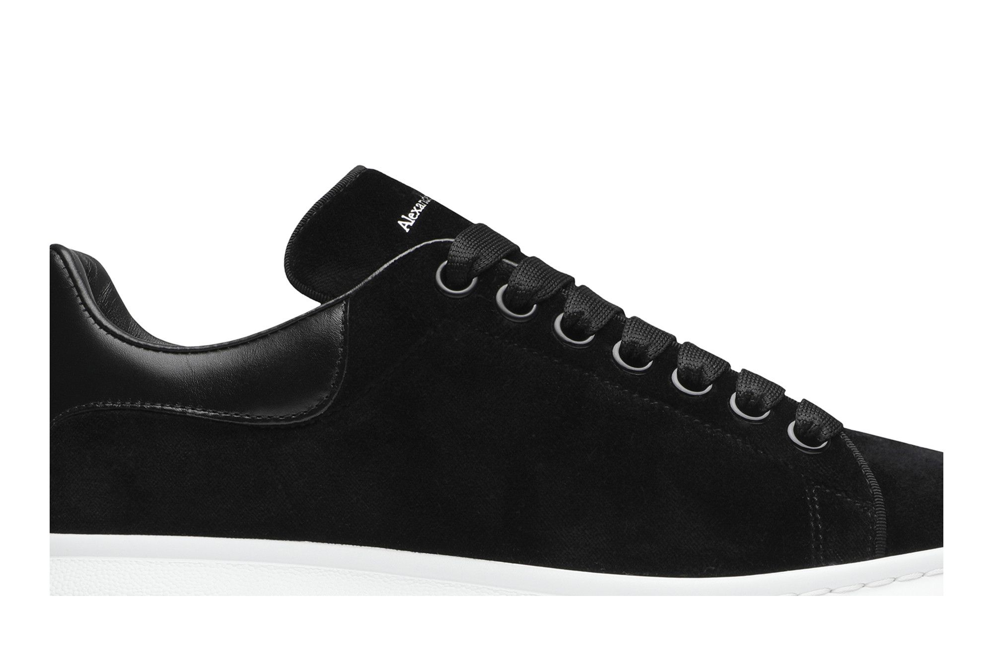 Black velvet alexander mcqueen sneakers clearance