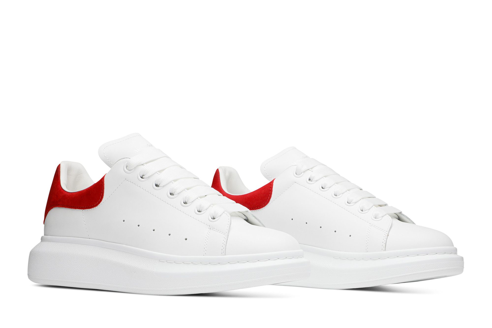 Red and white alexander mcqueen sales