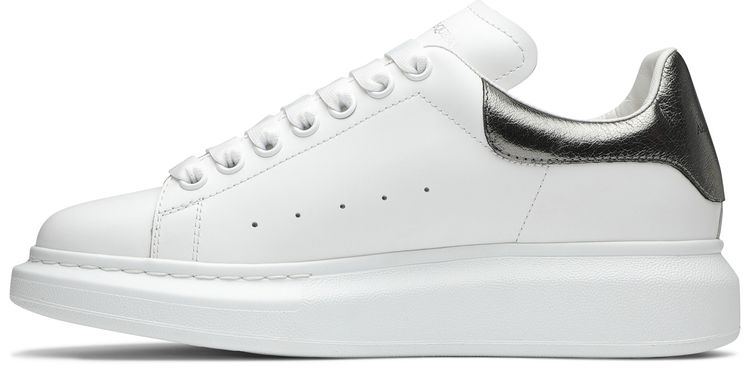 Alexander McQueen Wmns Oversized Sneaker Bleach White Silver