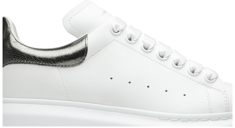 Alexander McQueen Wmns Oversized Sneaker Bleach White Silver