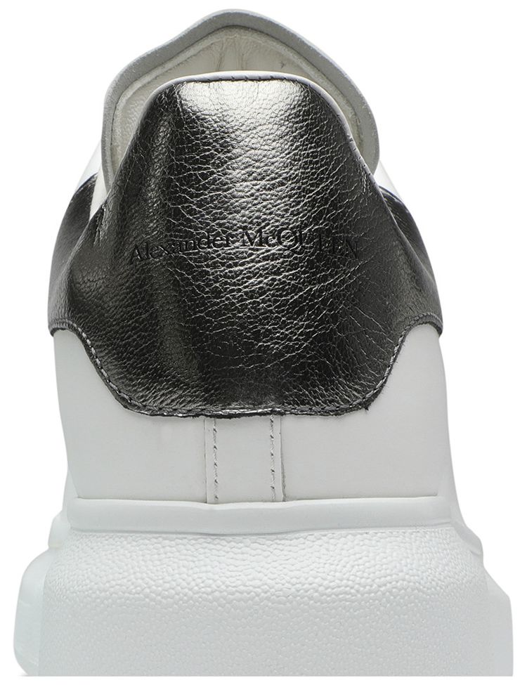Alexander McQueen Wmns Oversized Sneaker Bleach White Silver
