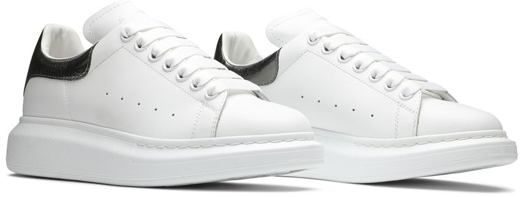 Alexander McQueen Wmns Oversized Sneaker Bleach White Silver