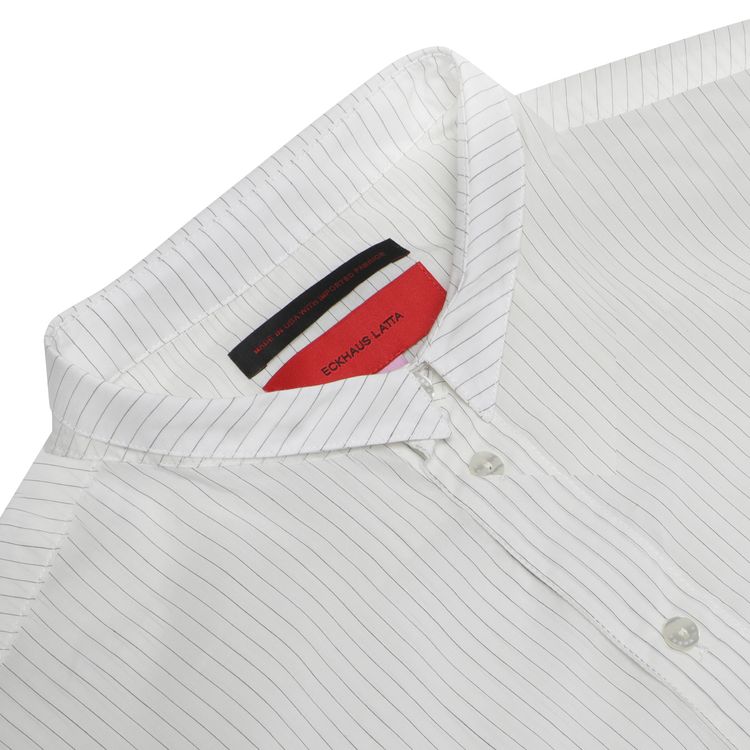 Eckhaus Latta Dog Ear Button Down Pencil Stripe