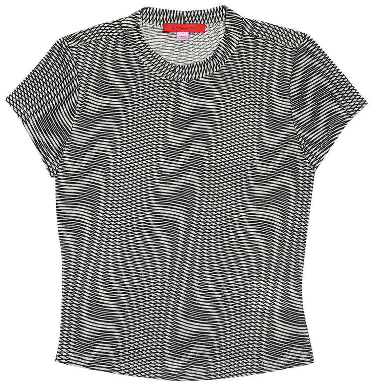 Eckhaus Latta Burnout Tee Optic Warp