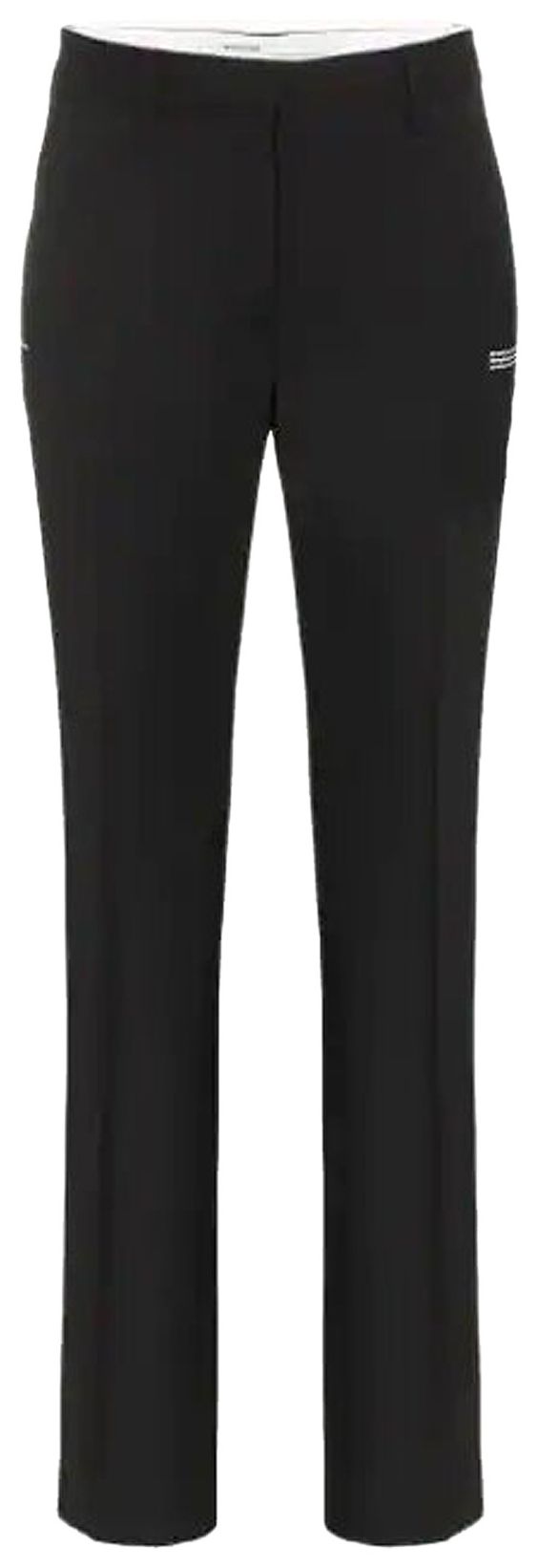Off White Cigarette Pant Black