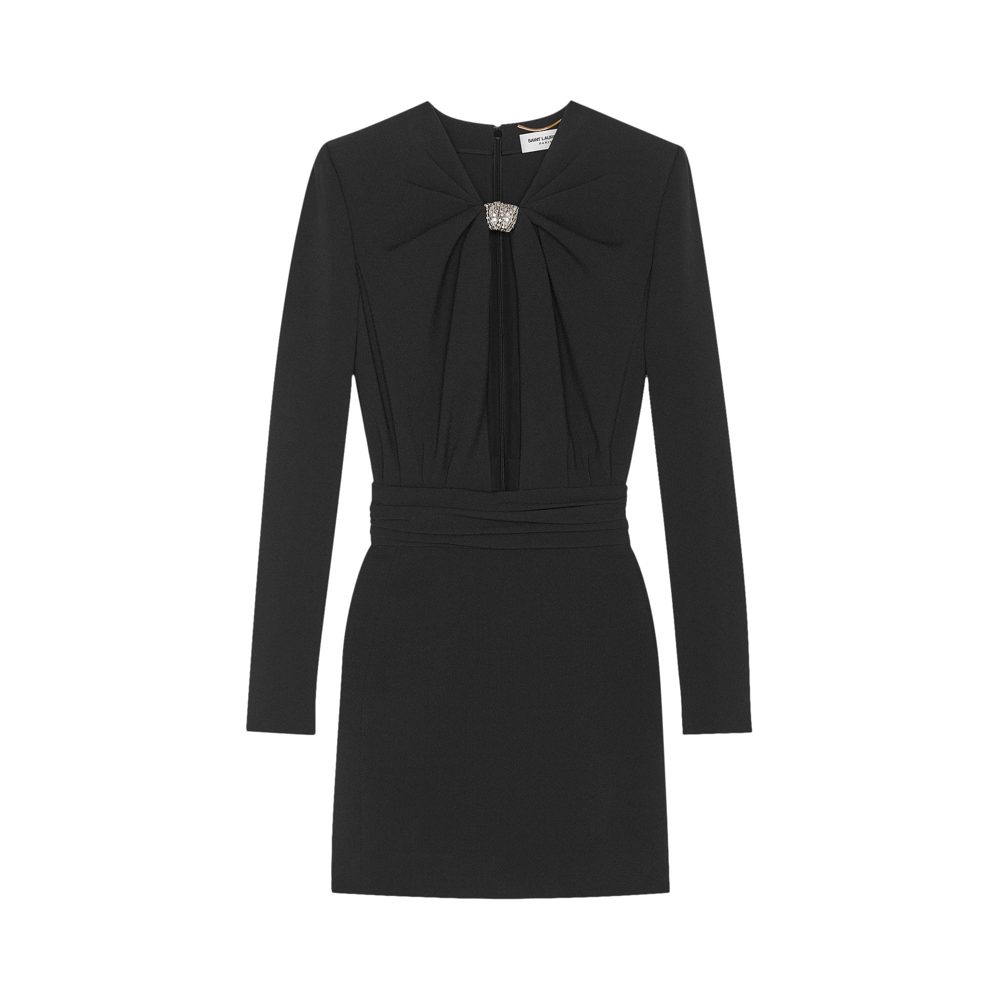 Buy Saint Laurent Embellished Cut Out Mini Cocktail Dress
