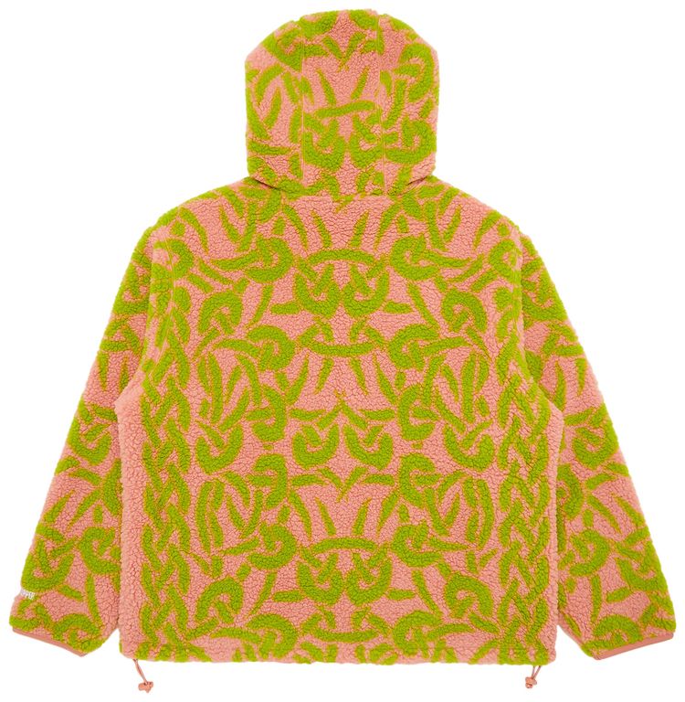 Supreme Celtic Knot Reversible WINDSTOPPER Fleece Hooded Jacket Dusty Pink