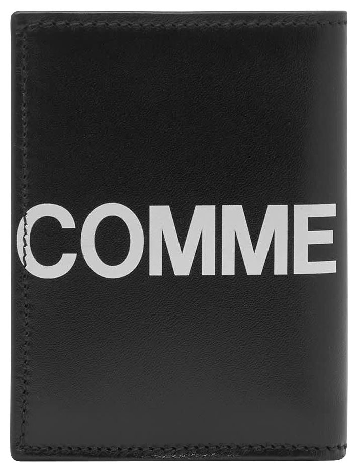 Comme des Garcons Wallet Huge Logo Bifold Wallet Black