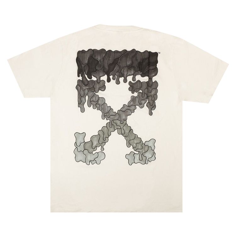 Off White Black Marker Short Sleeve T Shirt WhiteBlack