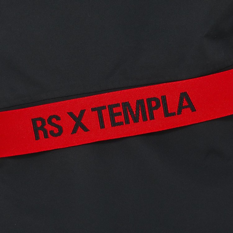 Raf Simons Wadded Ski Pant With Back Leg Strap Red