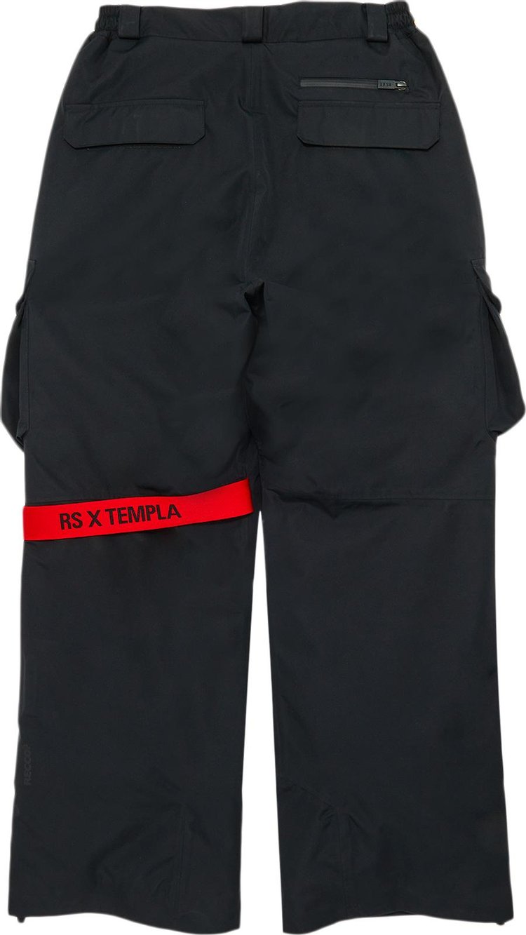 Raf Simons Wadded Ski Pant With Back Leg Strap Red