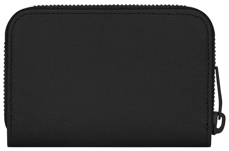 Saint Laurent Monogramme Zip Wallet Black