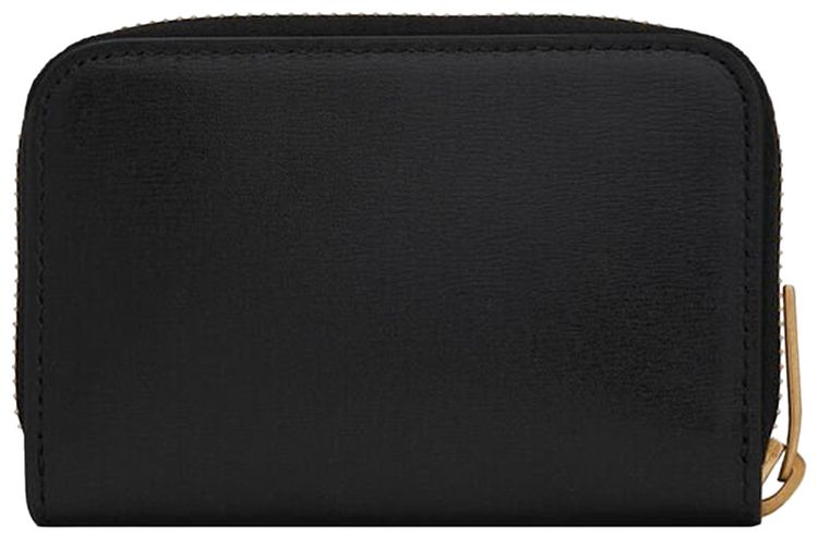 Saint Laurent Logo Zip Wallet Black