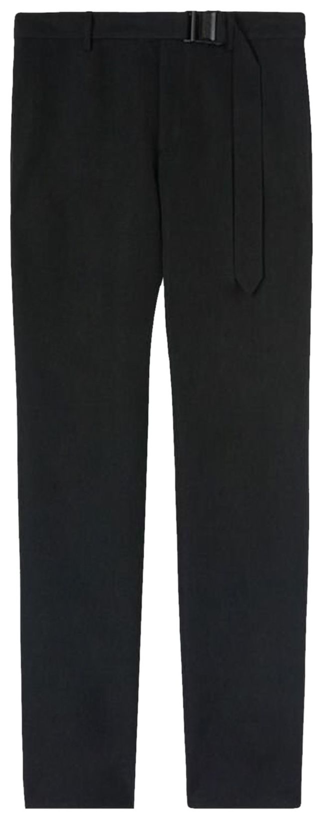 Off White Buckle Dry Wool Slim Pant Black