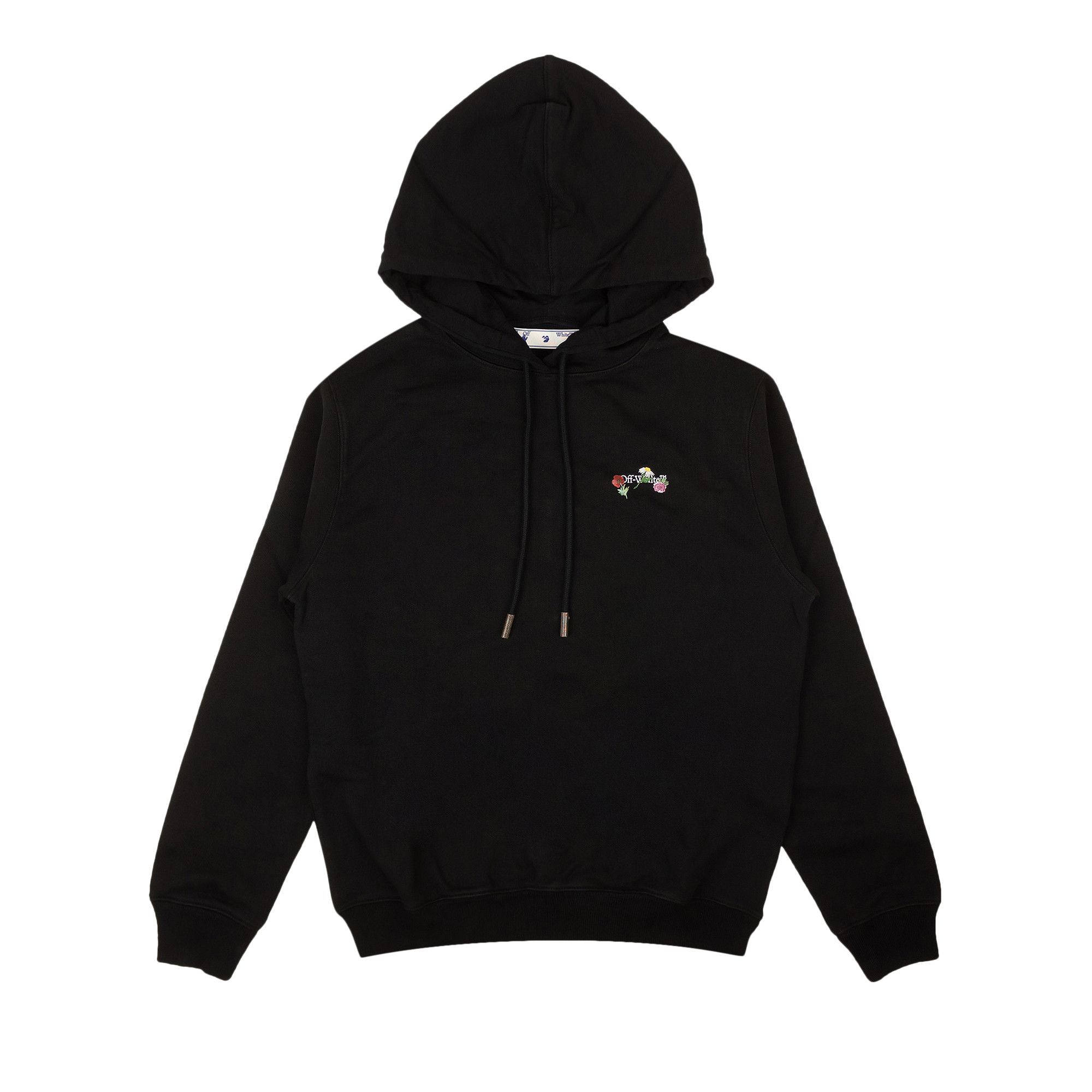 Off white discount black flower hoodie