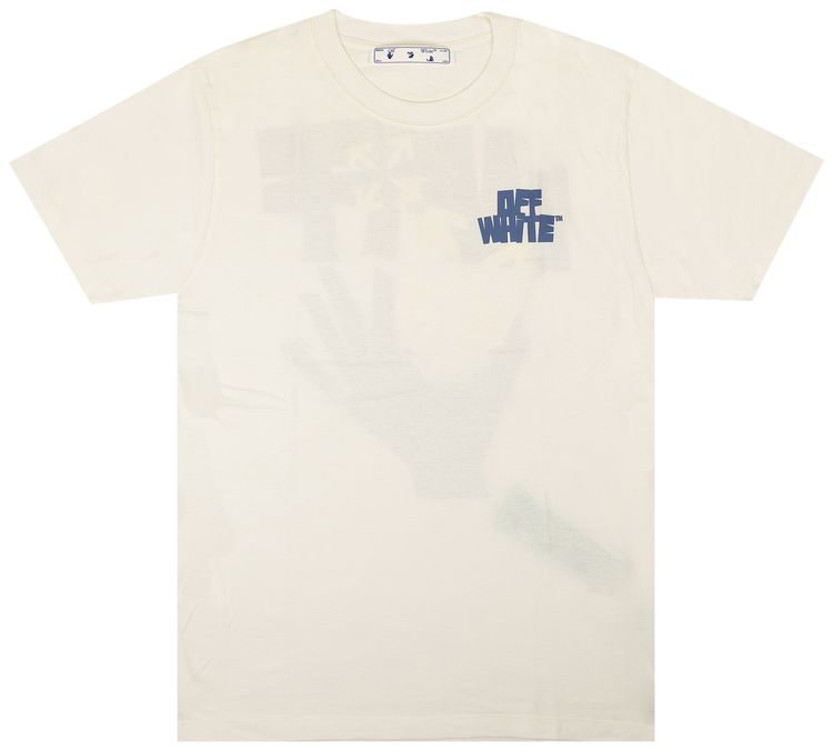 Off White Hands Arrows T Shirt Blue
