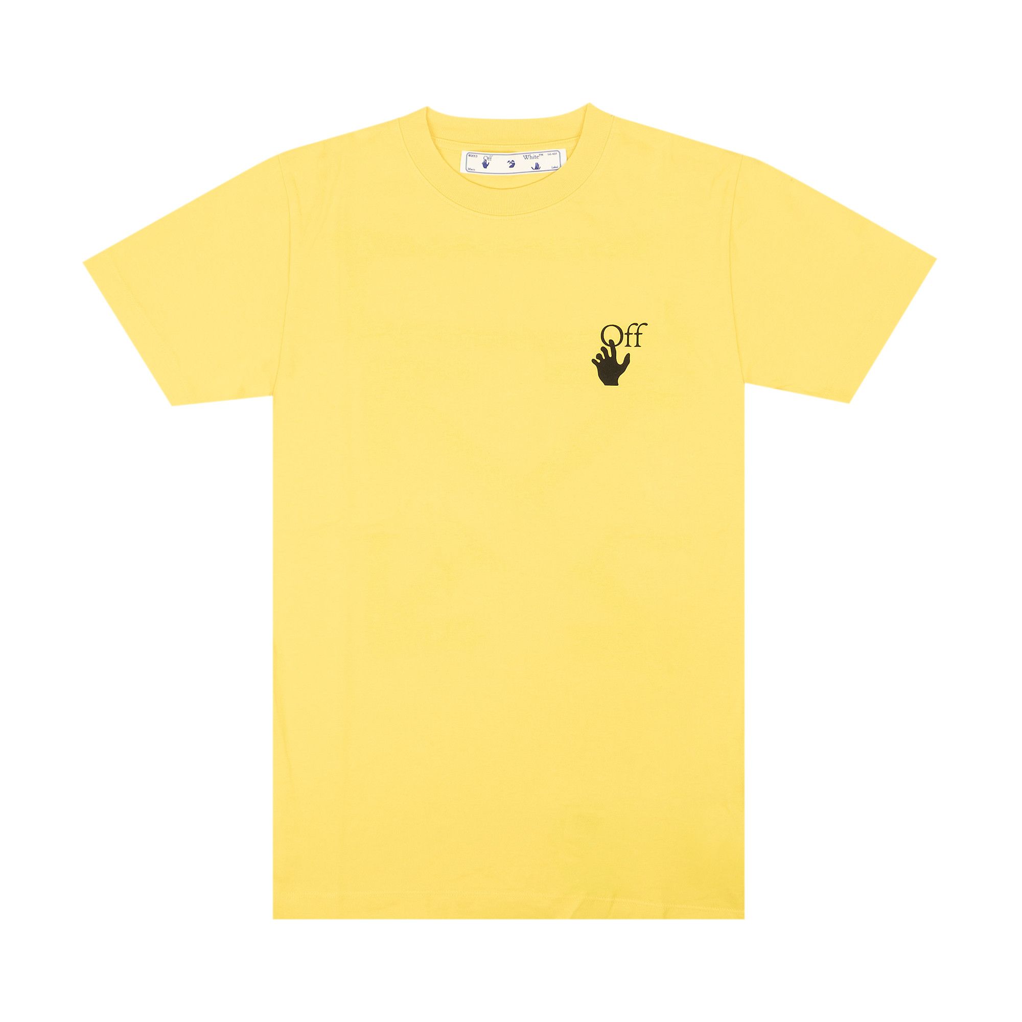 Off white yellow shirt hot sale