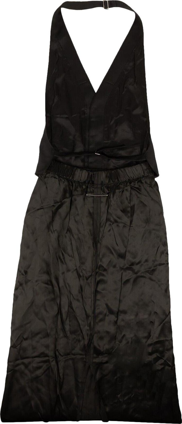 MM6 Maison Margiela Halter Vest Dress Black