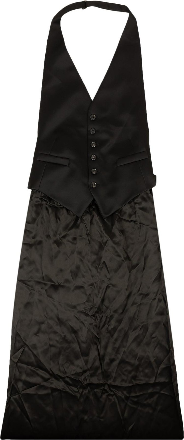 MM6 Maison Margiela Halter Vest Dress 'Black'