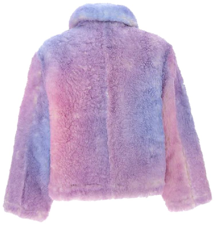 ERL Gradient Shearling Coat Pink
