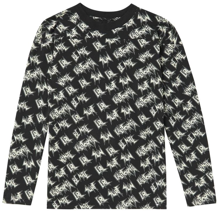 ERL Sunscreen Long Sleeve T Shirt Black