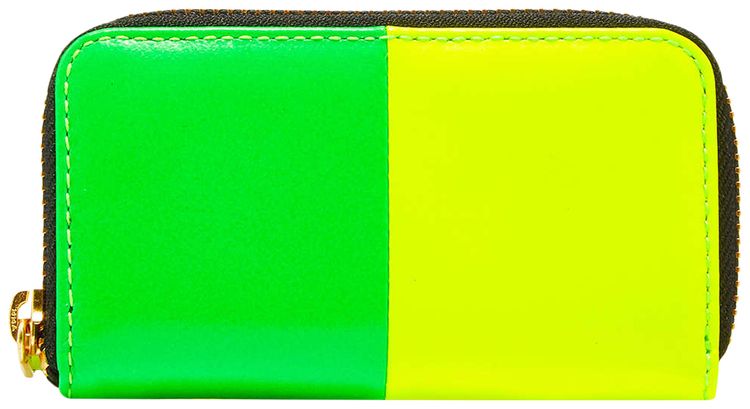 Comme des Garcons Wallet Zip Around Wallet GreenYellow