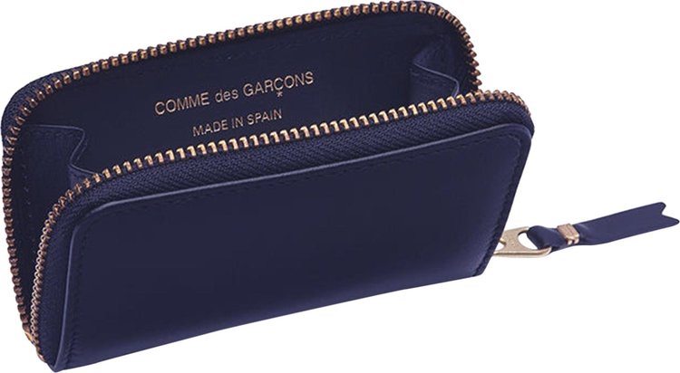 Comme des Garcons Wallet Zip Around Wallet Navy