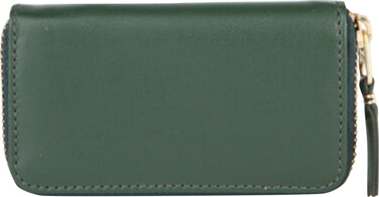 Comme des Garcons Wallet Zip Around Wallet Bottle Green