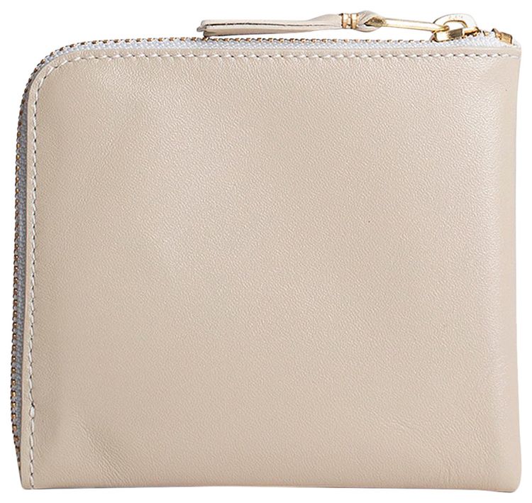 Comme des Garcons Wallet Classic Leather Zip Wallet Off White